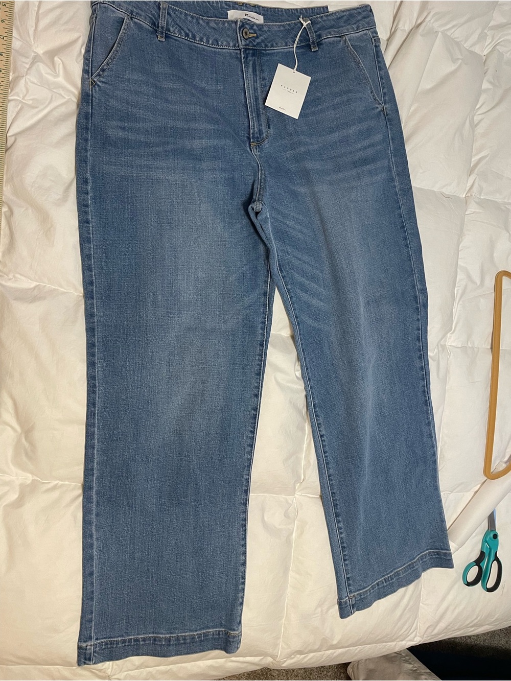 KanCan High Rise Classic Wide Leg Jeans Cottage Tall Plus Sz 20W